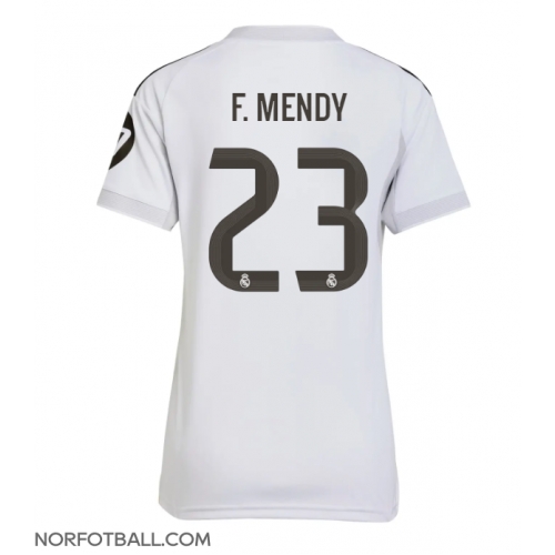 Billige Fotballdrakt Real Madrid Ferland Mendy #23 Replika Hjemmedrakt Dame 2025-26 Kortermet Billige Fotballdrakt Real Madrid Ferland Mendy #23 Replika Hjemmedrakt Dame 2025-26 Kortermet